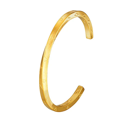 Trend Fashion Open Bangle Stainless Steel Twisted Golden Steel Color Black Men and Women‘s Exquisite Bracelet cuff Jewelry gifts