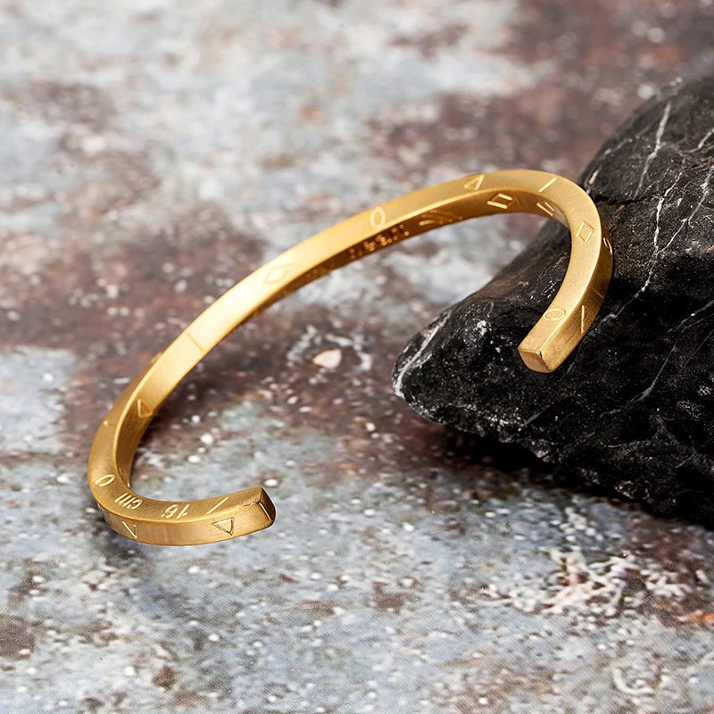 Trend Fashion Open Bangle Stainless Steel Twisted Golden Steel Color Black Men and Women‘s Exquisite Bracelet cuff Jewelry gifts